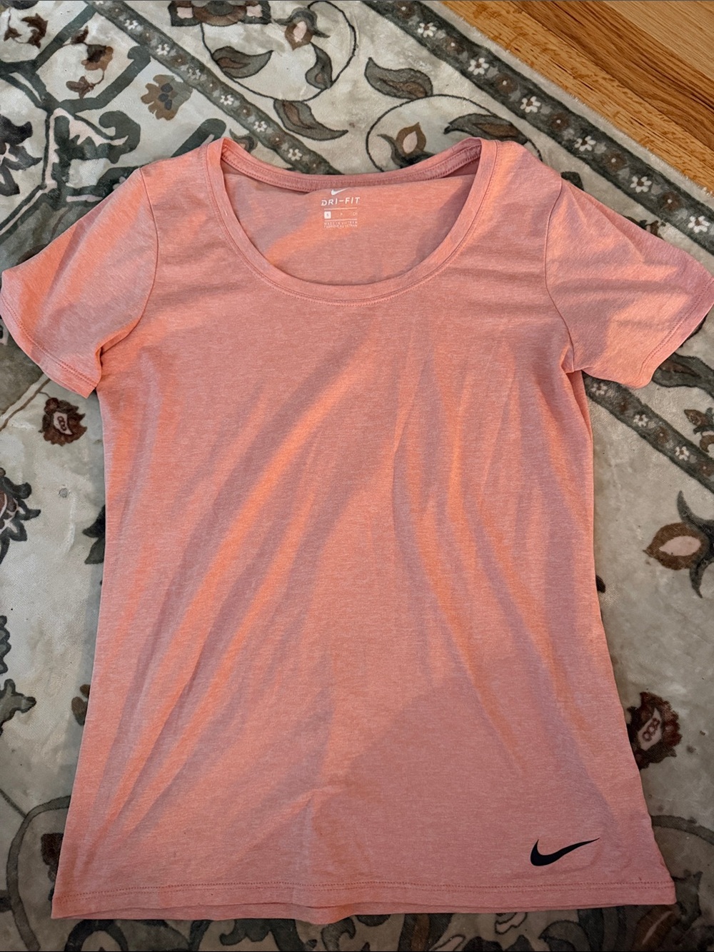 Nike Women’s Pink Scoop Neck Dri-FIT Tee